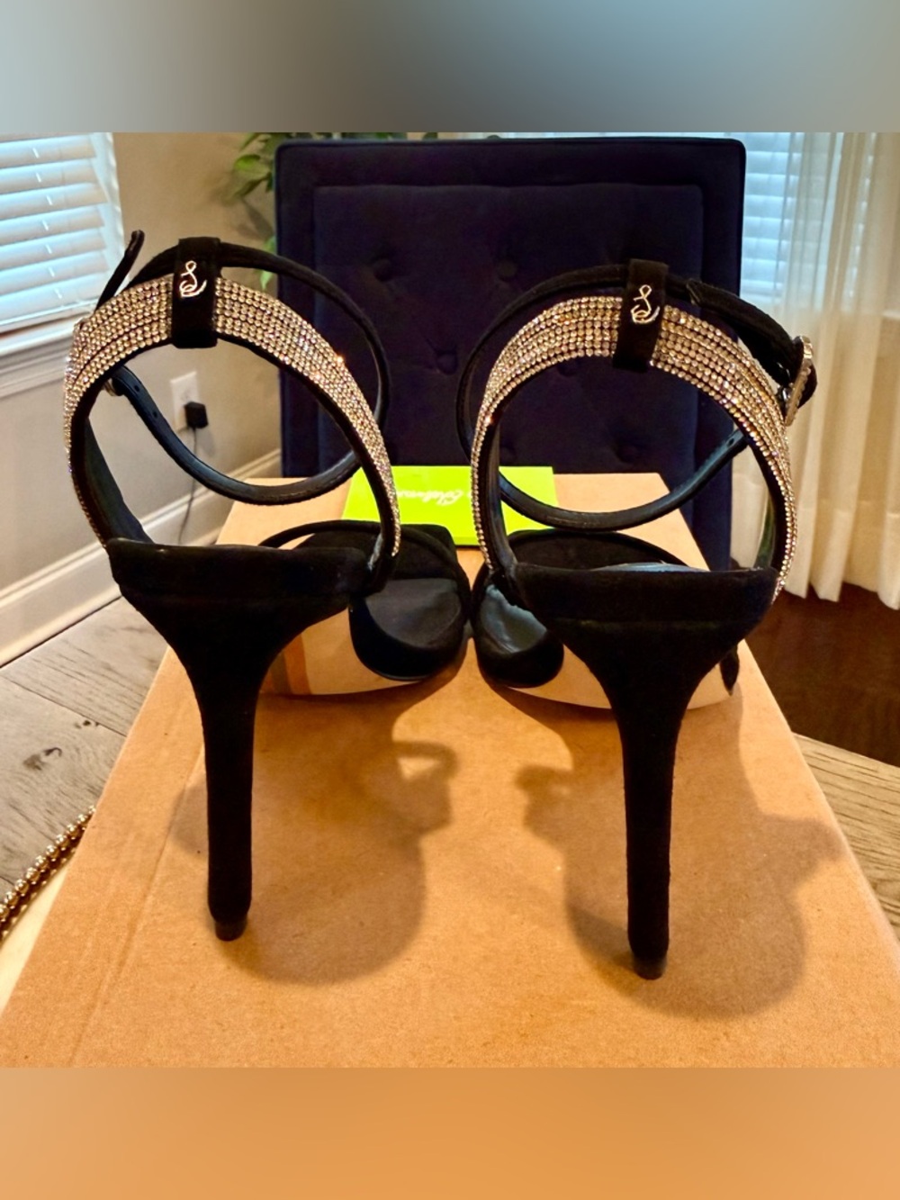 Sam Edelman Ophelia Black Suede Stiletto Heels | Sz. 6M | (NWOB) - Picture 7 of 9